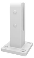 Non Conductive Pool Fence Spigot - Insuluxe - Base Plated Insulated Spigot - Matt White