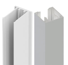 Nexia 50 x 50mm Aluminium BATTEN EXTRUSION AND CLIP - White - Image 1