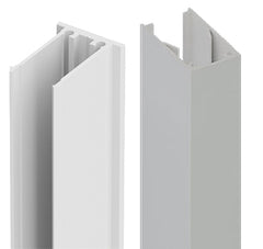Nexia 50 x 30mm Aluminium BATTEN EXTRUSION AND CLIP - White - Image 1