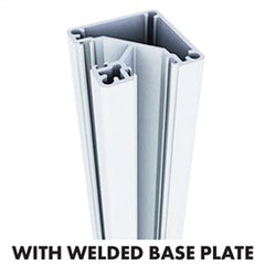 AUSTRALIS DELUXE BALUSTRADE - 90 Degrees BASE PLATED POST 1050mm