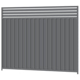 2100mm high Colorbond Breezeway Fencing Panel 100% Australian Made (2.4m wide) 3x Sheets, 2x Channel Posts, 3x Rails, 3x Slats, 2x Breezeway Posts, Screws.
