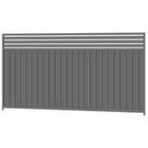1800mm high x 3180mm Colorbond Breezeway Fencing Panel 100% Australian Made, 4x Sheets, 2x Channel Posts, 3x Rails, 3x Slats, 2x Breezeway Posts, Screws.