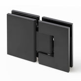FORGE SHOWER HINGE GLASS TO GLASS 180 Degrees 10mm glass - Matt Black