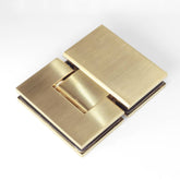 FORGE SHOWER HINGE GLASS TO GLASS 180 Degrees 10mm glass - Brushed Brass