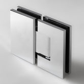 FORGE SHOWER HINGE GLASS TO GLASS 180 Degrees 10mm glass - Chrome
