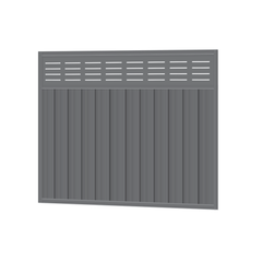 Colorbond Slat FX Gate - 1720mm x 1500mm 2x Sheets, 2x Stiles, 3x Rails, 1x Infill sheet, Screws.