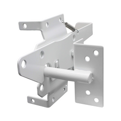 White HAMPTONS STAINLESS STEEL GATE LATCH, 7 year Warranty
