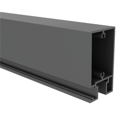 Slatted Gate Top and Bottom Rail, Gate Extrusions 65mm x 50mm Horizontal Gate Rail 4800MM Long