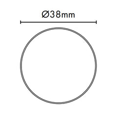 Adjustable Glass Standoff - 38mm Diameter Cap with 30mm Body