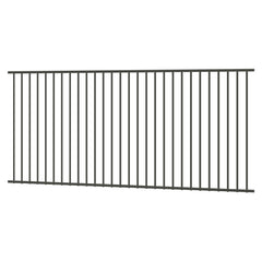 Homesafe Aluminium Flat Top Pool Fence Panel - 2400 x 1200mm WOODLAND GREY
