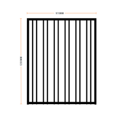 Avoca Gate - Designer Aluminium Pool Gate - 1200mm high x 970mm wide