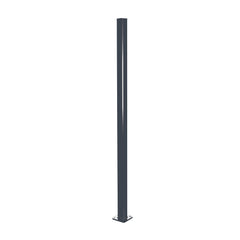 Aluminium Base Plated Pool Fence Post - 50 x 50mm x 1300mm, choice of colours