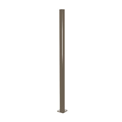 Aluminium Base Plated Pool Fence Post - 50 x 50mm x 1300mm, choice of colours