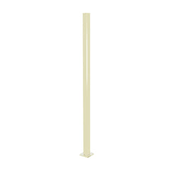 Aluminium Base Plated Pool Fence Post - 50 x 50mm x 1300mm, choice of colours