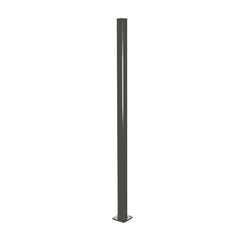 Aluminium Base Plated Pool Fence Post - 50 x 50mm x 1300mm, choice of colours