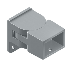 HOMESAFE - 38 x 25 Horizontal Adjustable Fence Bracket - Silver