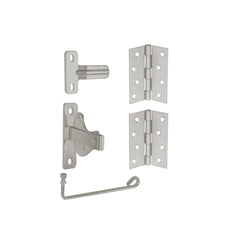 Coloursmart - Single Gate Kit,  2 x hinges and latch