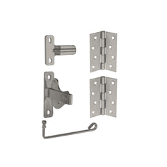 Coloursmart - Single Gate Kit,  2 x hinges and latch