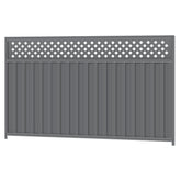 1500mm high x 2400mm Colorbond Lattice Fencing Panel 100% Australian Made, 3x Sheets, 2x Channel Posts, 3x Rails, 1x Infill sheet, Screws.