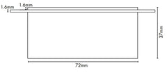 Aluminium - Drain Outlet - 72mm Diameter - Brushed Gold Brass