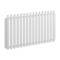 Aluminium 1720 x 1200mm Colonial Picket Gate (Stonnington Speartop)