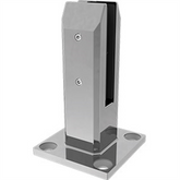 Pool Fence Spigot Madrid, Base plated square spigot, with domical cover.