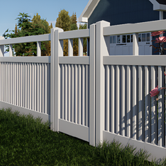Oxworks Bridgehampton PVC Gate - White - 1000mm x 1200mm - Image 3