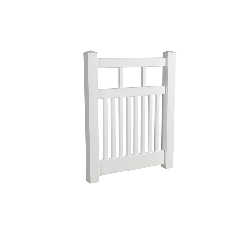 Oxworks Bridgehampton PVC Gate - White - 1000mm x 1200mm - Image 1