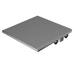 Gate Extrusions Gate flat top cap 50x50MM Extruded aluminium