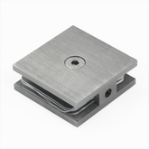 Frameless Shower Glass - U BRACKET - GLASS TO WALL - MECHANICAL FIXING 90 Degrees - BRUSHED GUNMETAL