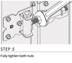 D&D - Hamptons pvc gate HINGE - BLACK - 2pk