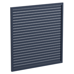 90 x 16mm Slatted Gate - Pre Fabricated Aluminium Slat Gate - 1720mmW x 1800mmH