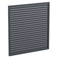 90 x 16mm Slatted Gate - Pre Fabricated Aluminium Slat Gate - 1720mmW x 1800mmH