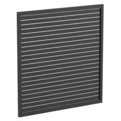 90 x 16mm Slatted Gate - Pre Fabricated Aluminium Slat Gate - 1720mmW x 1800mmH