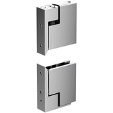 Polished Chrome Zero Shower Screen Hinge Set