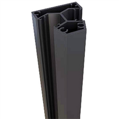 135 Degrees corner post semi frameless pool fence post, Aluminium, 5800mm long, - Image 3