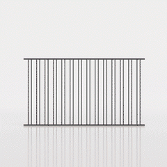 Avoca Panel - Designer Aluminium Pool Fence Panel -  2200 x 1200mm