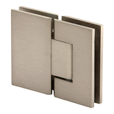 Adjustable Glass to Glass Shower Door Hinge Perth Series Glass-to-Glass 180 Degrees Hinge - Brushed Nickel