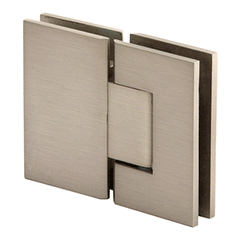 Perth Series 180 Degrees Glass-to-Glass Hinge - Brushed Nickel