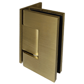 Perth Series Wall-to-Glass Offset Shower Screen Hinge Polished - Brushed Brass