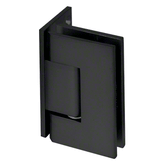 Perth Series Wall-to-Glass Offset Shower Screen Hinge Polished - Matt Black