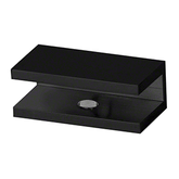 Perth Series- Frameless Shower Screen Wall Bracket Square No Drill Clamp for 10 mm Glass - Matt Black