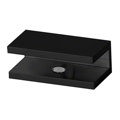 Perth Series- Frameless Shower Screen Wall Bracket Square No Drill Clamp for 10 mm Glass - Matt Black