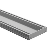 Drainlab - Linear Drain Tile Insert - Up to 10mm Tile - 1200mmL x 20mmH - Satin Silver