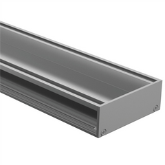 Drainlab - Linear Drain Tile Insert - Up to 10mm Tile - 1200mmL x 35mmH - Satin Silver