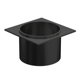 Aluminium - Drain Outlet - 50mm Diameter - Black