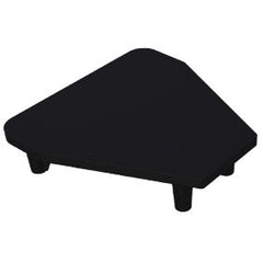 Flat top plate - 135 Degrees post - semi frameless pool fencing