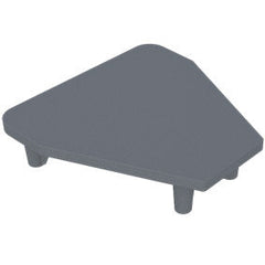 Flat top plate - 135 Degrees post - semi frameless pool fencing