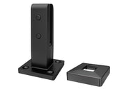 Non Conductive Pool Fence Spigot - Insuluxe - Base Plated Insulated Spigot - Matt Black