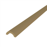 Frameless shower aluminium water bar, floor seal - Brushed Brass/Gold Anodised